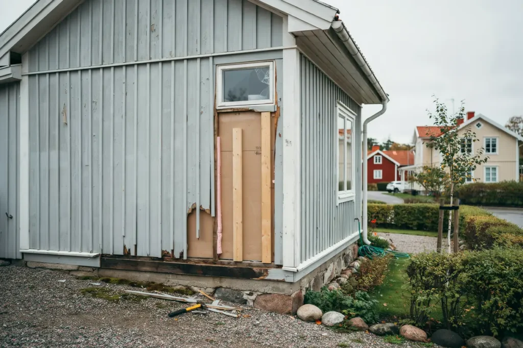byta panel p huset tecken p r tskador materialval och r tt tid att renovera