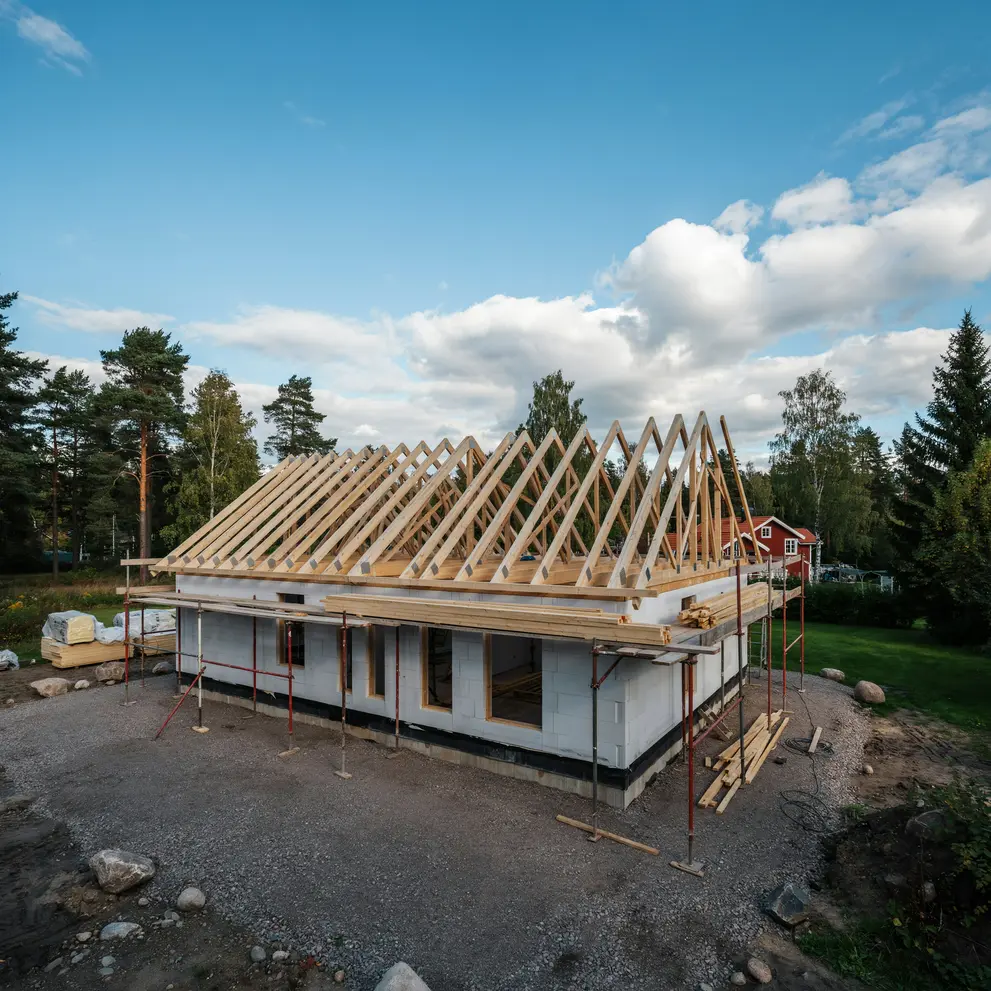 bygga takstolar liljeholmen stockholm
